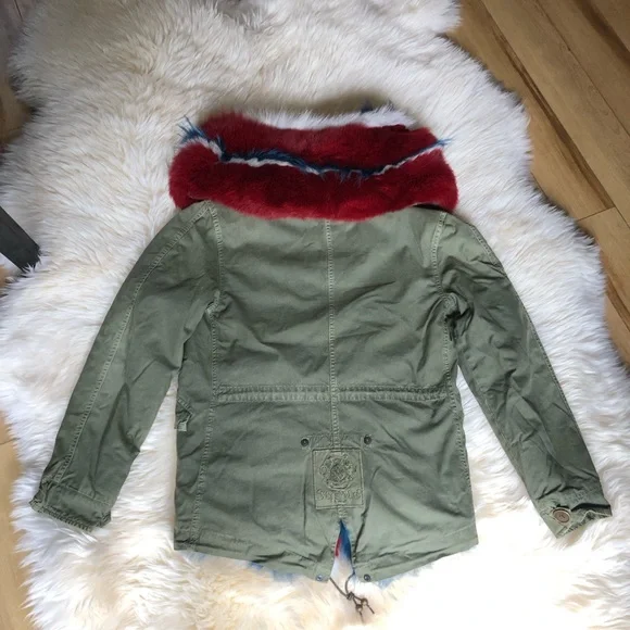 Mr & Mrs Italy fur lined parka jacket coat XS - Picture 2 of 10